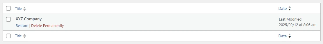 Team's Location in the Trash